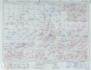 오늘날의 쑤니터 우기 지역을 포함하는 지도(AMS, 1962)