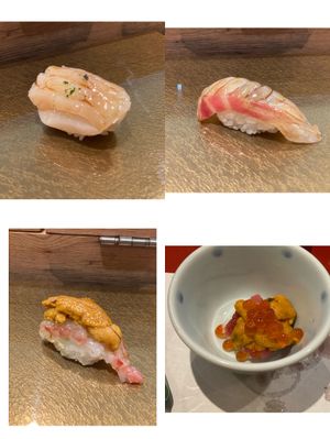 12코스 오마카세의 일부