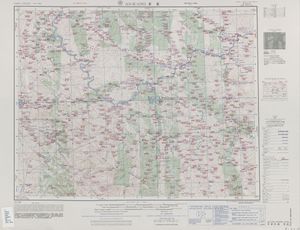 }} AN-K'ANG (HINGAN))을 포함한 지도 (육군 지도 제작부, 1954)