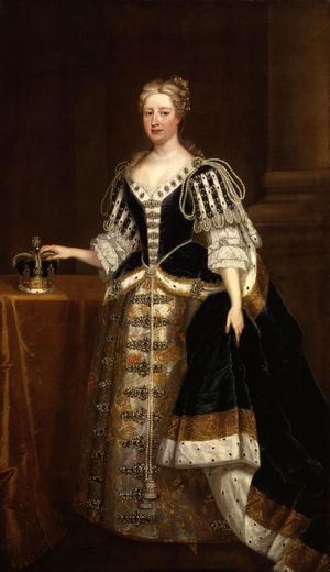 캐럴라인 군의 이름 유래가 된 캐롤라인 여왕의 초상화