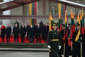 외국 지도자들과 함께하는 리투아니아 국가 재건 100주년 기념 행사 (빌뉴스, 2018)