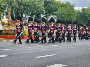 태국 제21보병연대의 근위병 정복