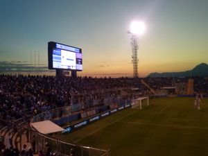 데포르테스 이키케와의 칠레 슈퍼컵 경기에서 팬들