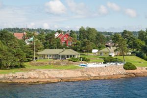 산데피오르피오르(Sandefjordsfjord)의 아스네스(Åsnes) 해변가 주택