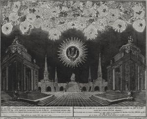 호딘카 들판 불꽃놀이는 1775년 국립 박물관의 예멜리안 알렉세예비치 페도세예프의 에칭으로, 조약 서명을 기념하기 위한 축하 행사 및 오락을 기념한다