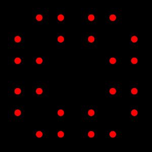 면 팔각형 중심 투영