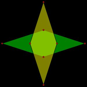 마름모 2개의 합성물
