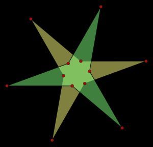 오목 아이소톡살 육각형 2개의 합성물