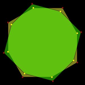 볼록 아이소톡살 팔각형 2개의 합성물