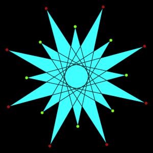 별모양 아이소톡살 십육각형