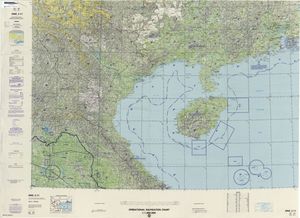 홍콩과 주변 지역을 포함한 지도 (DMA, 1984년)