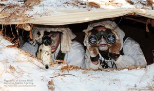 2012년 작전 지역에서 정찰을 수행하는 제60보병사단 소속 병사 두 명