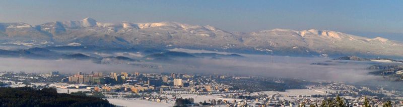 옐레니아구라 파노라마, 시보브초바 산(글라이더 산)에서 바라본 모습
