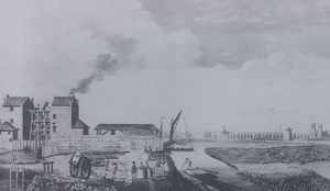 1752년의 런던 첼시의 급수 시설