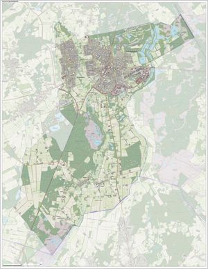 발켄스바르트 시 지도, 2015년 6월
