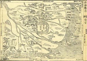 명나라 시대 청하이 현 지도