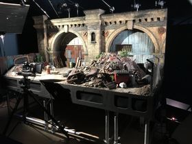 『숀 더 쉽: 더 무비』의 촬영 세트