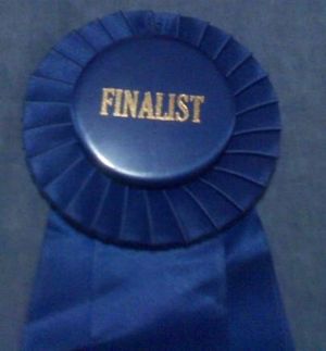 컨벤션에서 받은 블루 리본