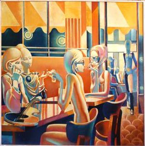 필리프 드롬, 르 플로르, 캔버스에 유채, 1974