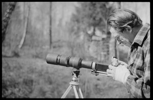 Zapffe with camera, 1949.