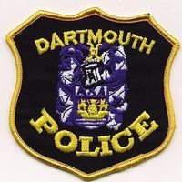 경찰 배지에 있는 다트머스 시의 문장