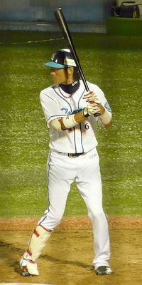 마쓰모토 게이지로의 타격 폼(요코하마 2군・쇼난 시렉스 시대)