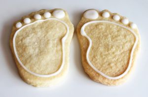 베이비 샤워 쇼트브레드 비스킷