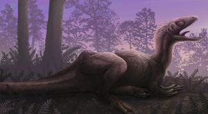 가상적인 체온 조절 장치로서 혹이 있는 콘카베나토르의 추측 복원도