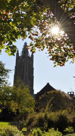 매사추세츠주 워터타운에 위치한 퍼킨스 시각장애인 학교 캠퍼스의 하우 빌딩 타워