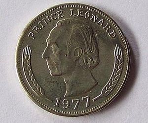 캐슬리가 묘사된 50센트 동전의 앞면