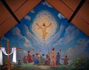 미시간주 아이언 마운틴에 있는 그리스도의 승천(1952). 데릭 호타마키 촬영