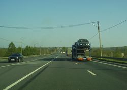 노브고로드주의 러시아 연방 도로 M10