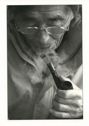 만년의 김규동 시인