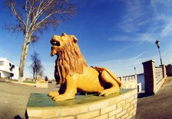 류디노보 강변의 사자상