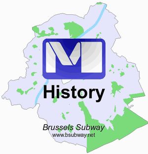 브뤼셀 지하철 개통 연혁