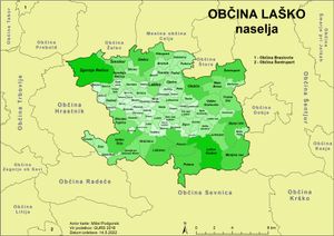 라슈코 시의 마을들