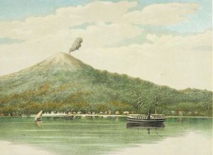 식민지 시대, 1883–1889년경 트르나테 섬의 그림.