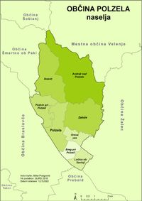 폴젤라 지방 자치 단체의 마을