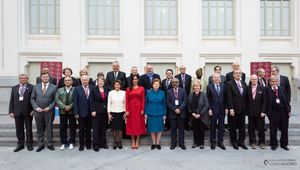 2019년 마드리드에서 열린 마드리드클럽 연례 정책 대화에 참석한 회원들