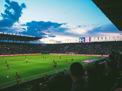 경기 중인 경기장