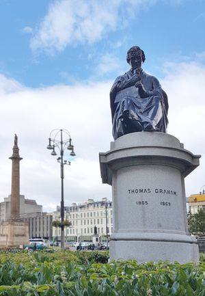 그레이엄 동상, 글래스고 조지 광장에 위치