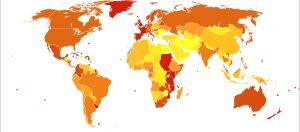 2012년 근골격계 질환으로 인한 인구 백만 명당 사망자 수