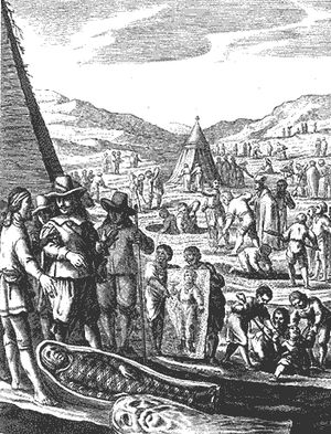 피에트로 델라 발레가 사카라에서 미라를 발굴하는 모습을 상상하여 묘사한 판화.