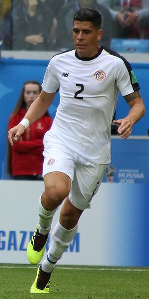 2018 FIFA 월드컵에서 코스타리카 대표로 경기하는 아코스타