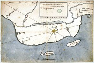 세인트피에르 호의 18세기 지도