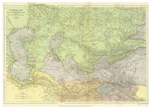 1872년 중앙 아시아 지도