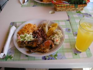 크리올 요리의 한 예