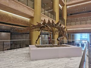 산둥 박물관에 전시된 투오지앙고사우루스