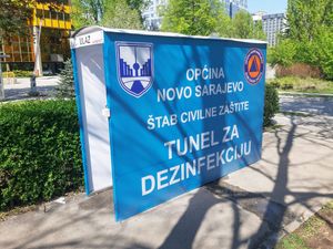 노보 사라예보 지방 자치 단체에 위치한 소독 터널