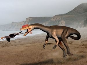 추정되는 볏을 가진 릴리엔스테르누스의 복원도